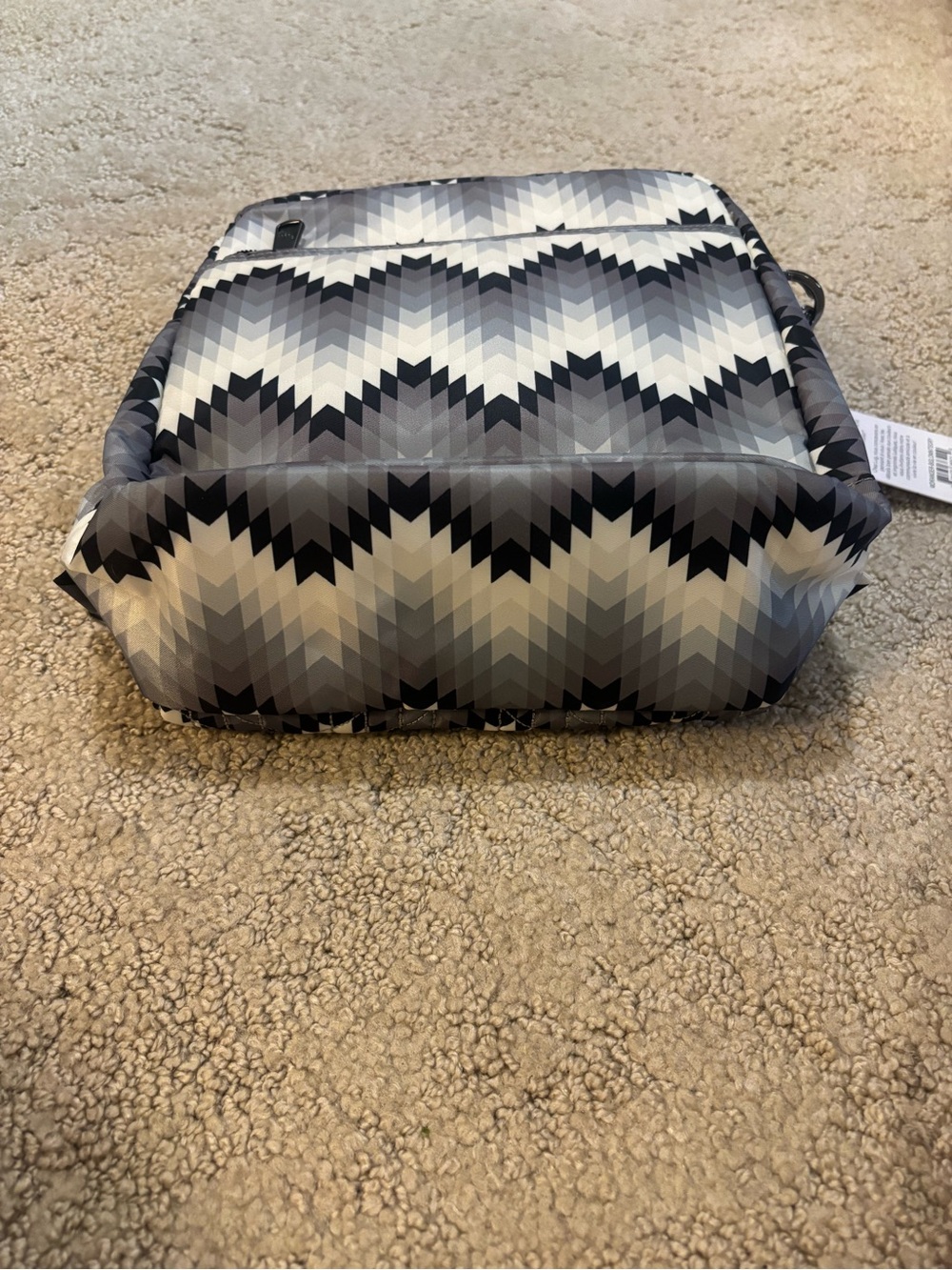 NWT Lug x Mary DeAngelis Ranger Chevron Bag - Black white and Gray - Picture 4 of 7